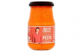 Jamie Oliver Red Pepper & Ricotta Pesto  Glass Jar  190 grams